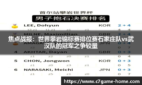 焦点战报：世界攀岩锦标赛排位赛石家庄队vs武汉队的冠军之争较量